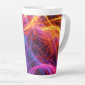 Tasse Latte Lignes de néon (Angle droit)