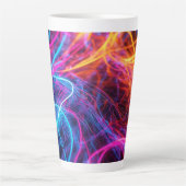 Tasse Latte Lignes de néon (Devant)