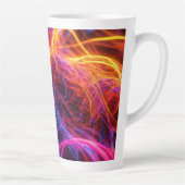 Tasse Latte Lignes de néon (Droite)