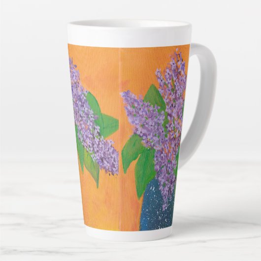 Tasse Latte Lilacs (Angle droit)