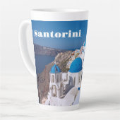 Tasse Latte L'île de Santorin, Grèce (Angle gauche)