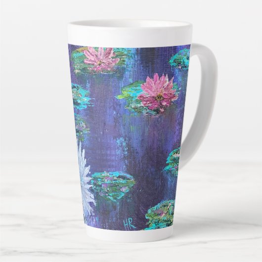 Tasse Latte Lillies Latte & Eau (Angle droit)