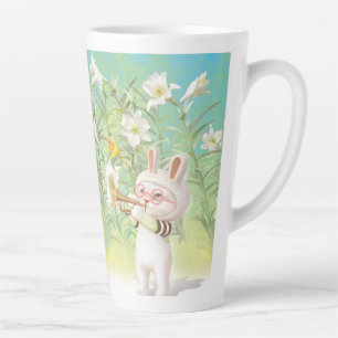 Tasse Latte Lily florissante