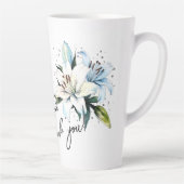 Tasse Latte Lily "Merci !" Slogan et nom modifiables (Droite)
