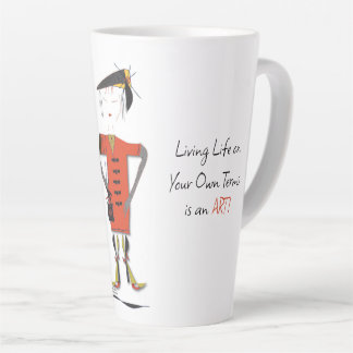 Tasse Latte 'Lily' - Vivez la vie selon vos propres termes Lat