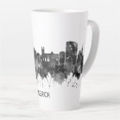 Tasse Latte Limerick Ireland Skyline BW (Angle droit)