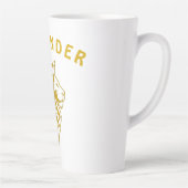 Tasse Latte Lion Avec Couronne - Style Or 2 (Droite)