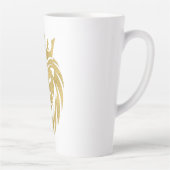 Tasse Latte Lion Avec Couronne - Style Or 3 (Droite)