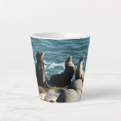 Tasse Latte Lions de la mer de San Diego (Devant)