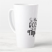 Tasse Latte Lire L'Art Tant De Livres Si Peu De Temps (Angle gauche)