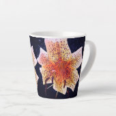 Tasse Latte Lis de tigres (Angle droit)