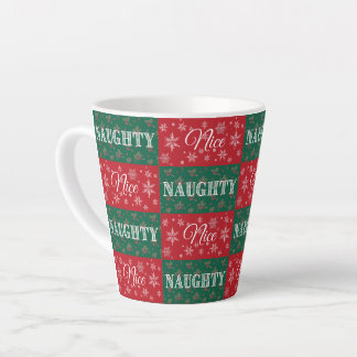 Tasse Latte Liste des enfants sages ou vilains de Noël