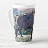 Tasse Latte L'itinérance de bison américain dans les prairies (Angle gauche)