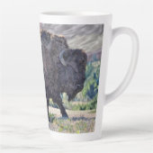 Tasse Latte L'itinérance de bison américain dans les prairies (Droite)