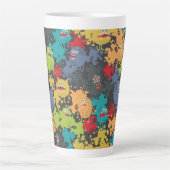 Tasse Latte Little cute funny monsters (Devant)