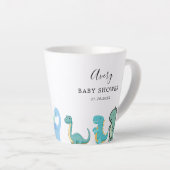 Tasse Latte Little Dinosaur Cute Baby Shower (Angle droit)