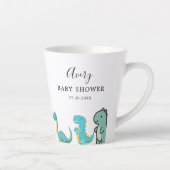 Tasse Latte Little Dinosaur Cute Baby Shower (Droite)