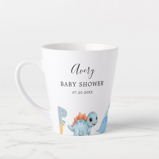 Tasse Latte Little Dinosaur Cute Baby Shower (Gauche)