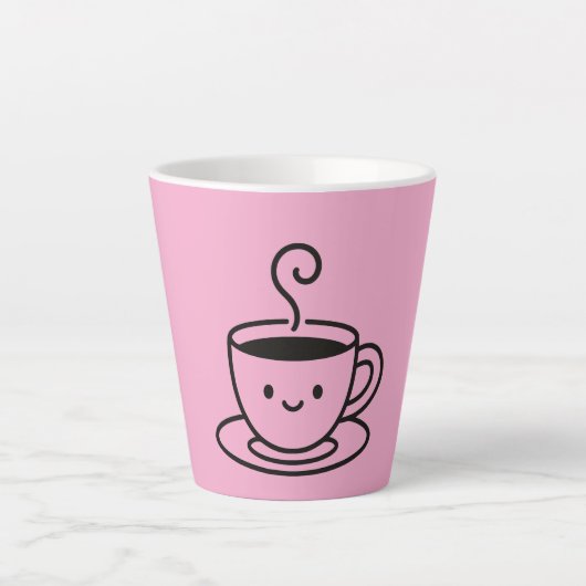 Tasse Latte Little sips , Big smiles (Devant)