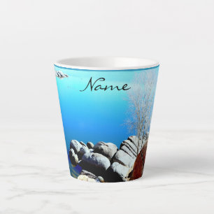 Tasse Latte Littoral de Watson Lake Thunder_Cove