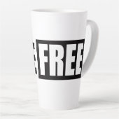 TASSE LATTE LIVE FREE (Angle droit)