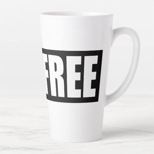 TASSE LATTE LIVE FREE (Droite)