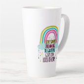 Tasse Latte Live Simply Dream Big Be Grateful Give Love (Angle droit)