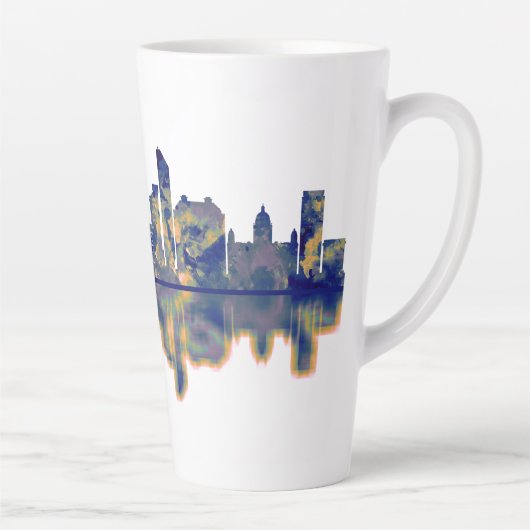 Tasse Latte Liverpool Skyline (Droite)