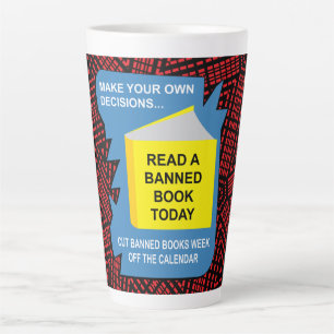 Tasse Latte Livre de livres interdits