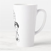 Tasse Latte Livre du club de lecture rétros amusant (Droite)