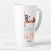 Tasse Latte Livre Nerd - Book Lovers | Lecture (Angle droit)
