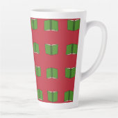 Tasse Latte Livre vert de dessin (Droite)