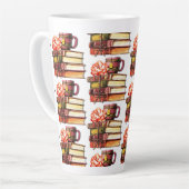 Tasse Latte Livres Et Thé Blancs (Angle gauche)