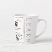 Tasse Latte Livres Lecture Éducation Relaxation (Droite)