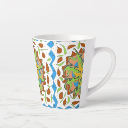 Tasse Latte Lizard Mandala (Droite)