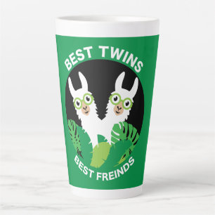Tasse Latte Llama Alpaca Twins
