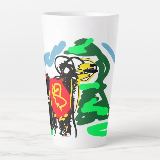 Tasse Latte Llama fun (Devant)