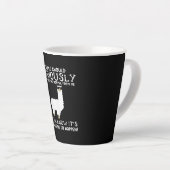 Tasse Latte Llama Gift| Les gens devraient sérieusement (Angle droit)