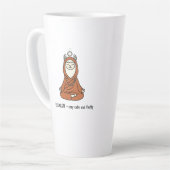 Tasse Latte "Llamaste - stay calm and fluffy" (Angle gauche)