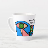 Tasse Latte "L'oeil de Horus me protège" (Angle gauche)