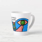 Tasse Latte "L'oeil de Horus me protège" (Angle droit)