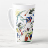 Tasse Latte L'oeuvre Abstraite de Kandinsky (Angle gauche)