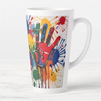 Tasse Latte L'oeuvre d'art de votre enfant Unique Personnalisé
