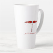 Tasse Latte Logo de la tour de communication JML (Angle droit)