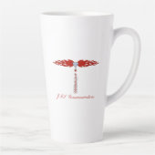 Tasse Latte Logo de la tour de communication JML (Droite)
