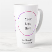 Tasse Latte Logo d'entreprise | Modèle d'entreprise moderne (Angle droit)