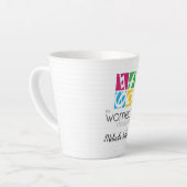 Tasse Latte Logo du choeur féminin de Dallas (Angle gauche)