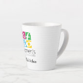 Tasse Latte Logo du choeur féminin de Dallas (Angle droit)
