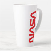 Tasse Latte Logo du programme d'équipage commercial de la NASA (Angle droit)