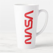 Tasse Latte Logo du programme d'équipage commercial de la NASA (Droite)